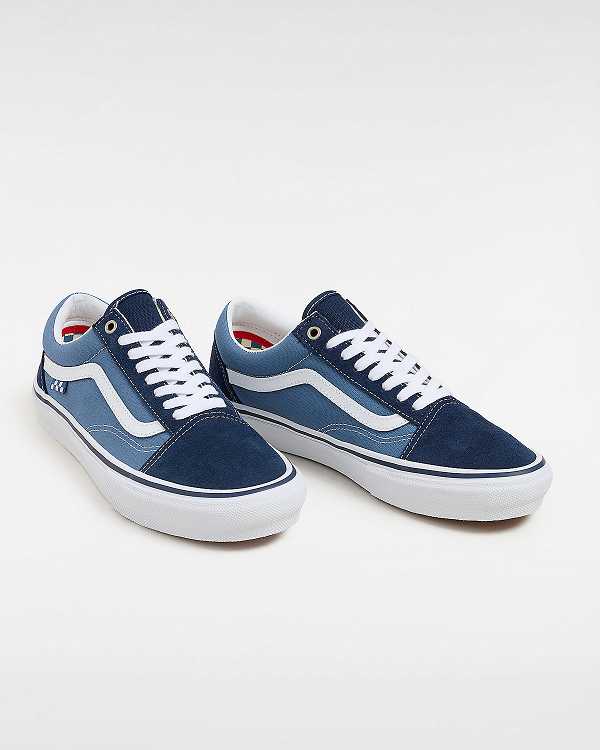 Men Vans Old Skool Skate Shoes Blue Malaysia | VN9407618