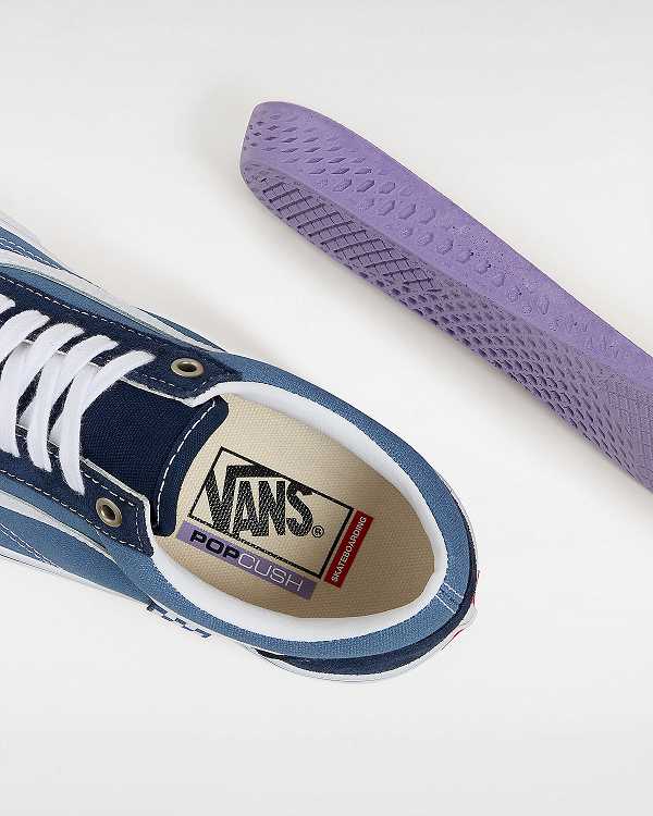 Men Vans Old Skool Skate Shoes Blue Malaysia | VN9407618
