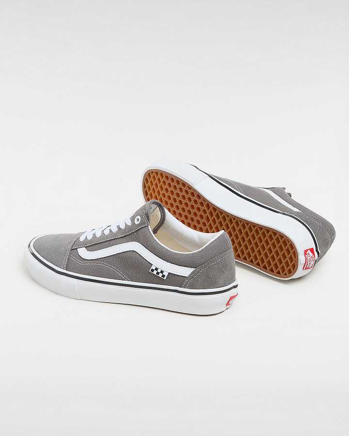 Men Vans Old Skool Skate Shoes Grey Malaysia | VN4653892