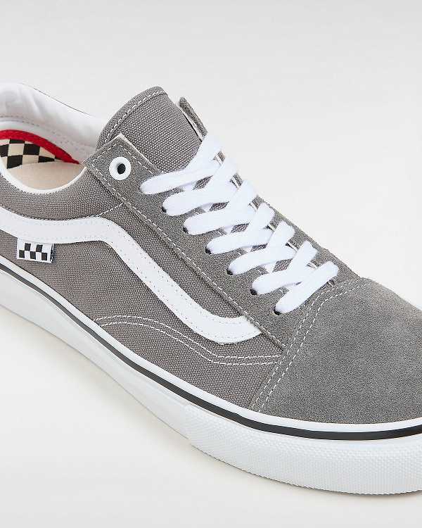 Men Vans Old Skool Skate Shoes Grey Malaysia | VN4653892