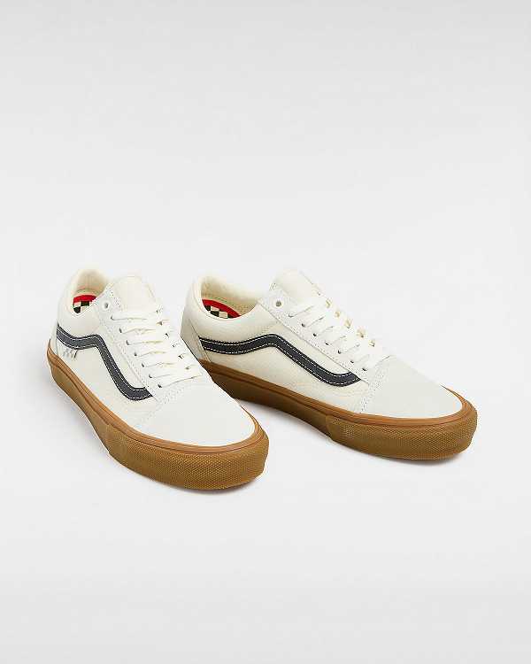 Men Vans Old Skool Skate Shoes White Malaysia | VN9126074