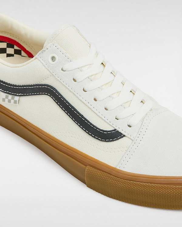 Men Vans Old Skool Skate Shoes White Malaysia | VN9126074