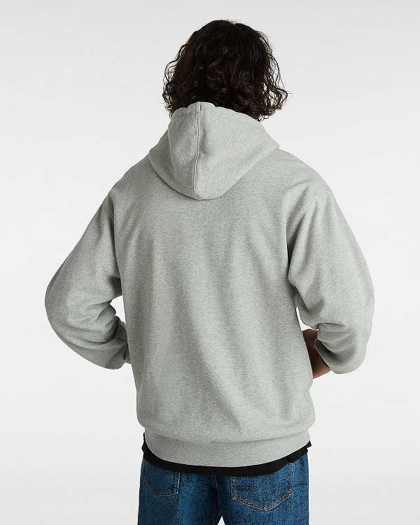 Men Vans Original Standard Loose Hoodie Grey Malaysia | VN9260183