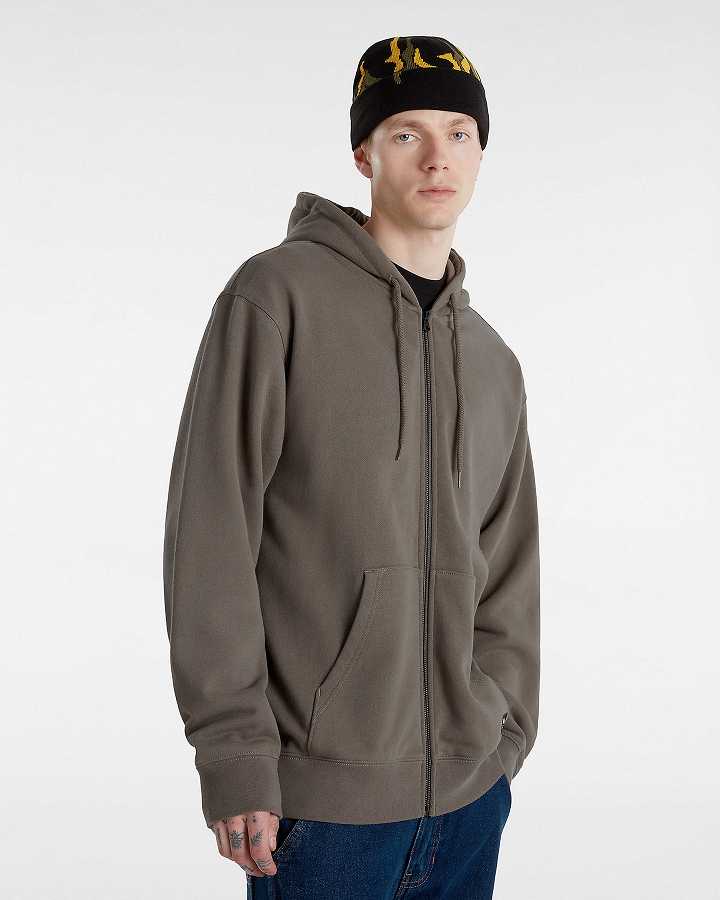 Men Vans Original Standards Loose Hoodie Brown Malaysia | VN8146739