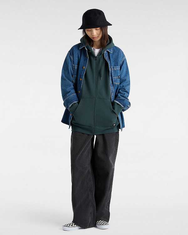 Men Vans Original Standards Loose Hoodie Green Malaysia | VN5816329
