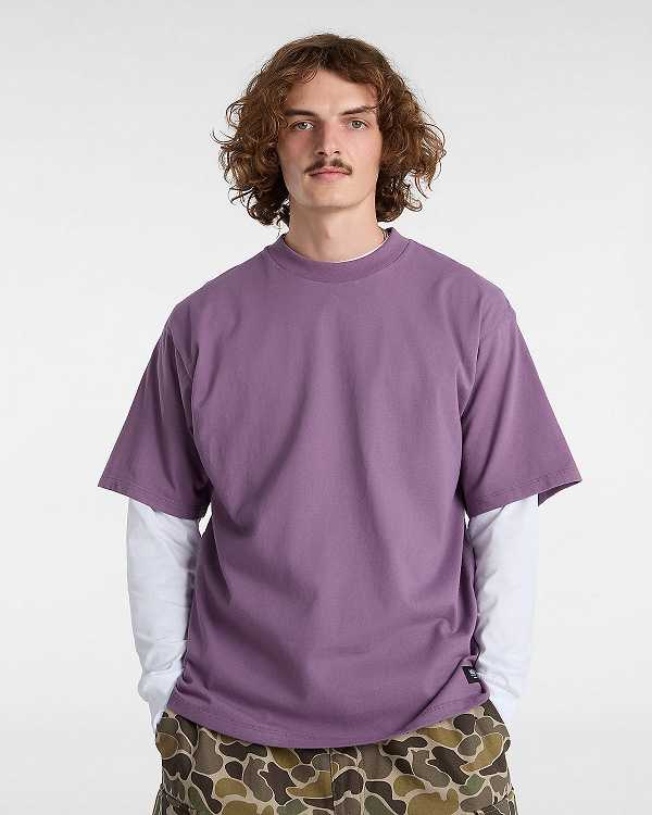Men Vans Original Standards T Shirts Purple Malaysia | VN9234815