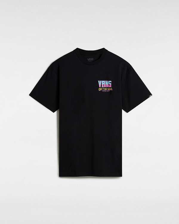 Men Vans Palm Cheers Classic T Shirts Black Malaysia | VN7243908