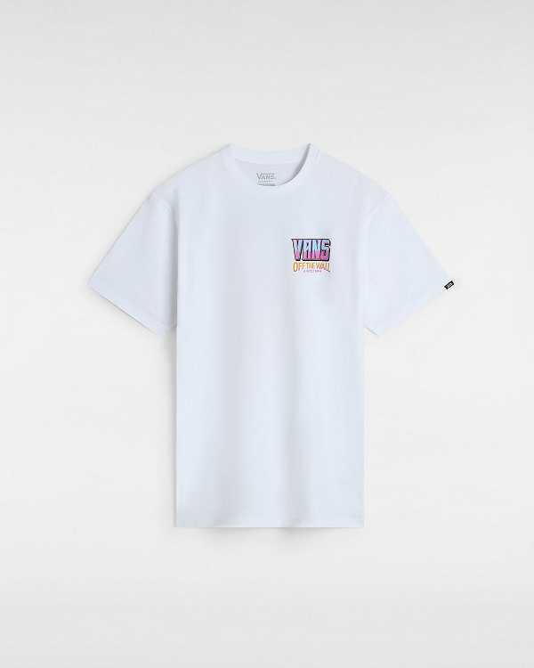 Men Vans Palm Cheers Classic T Shirts White Malaysia | VN0871263