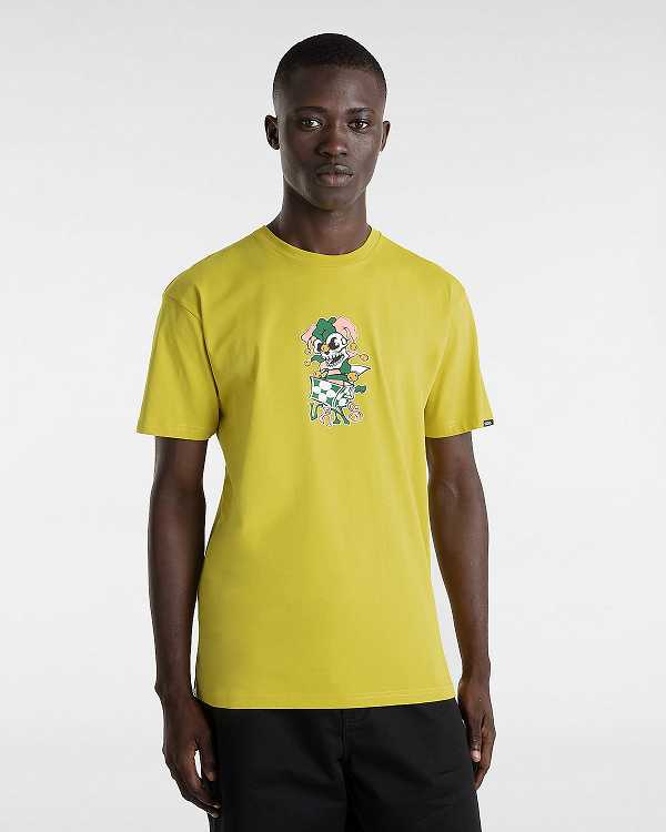 Men Vans Prankster T Shirts Yellow Malaysia | VN6890412