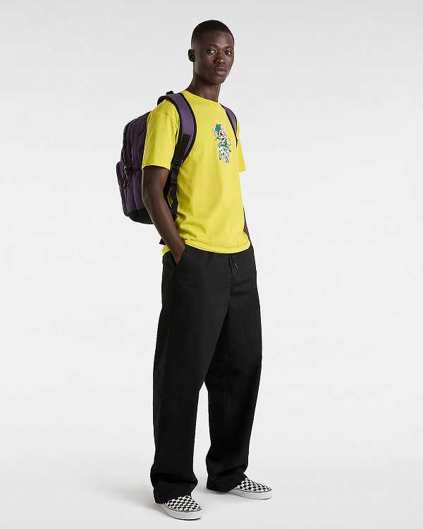 Men Vans Prankster T Shirts Yellow Malaysia | VN6890412