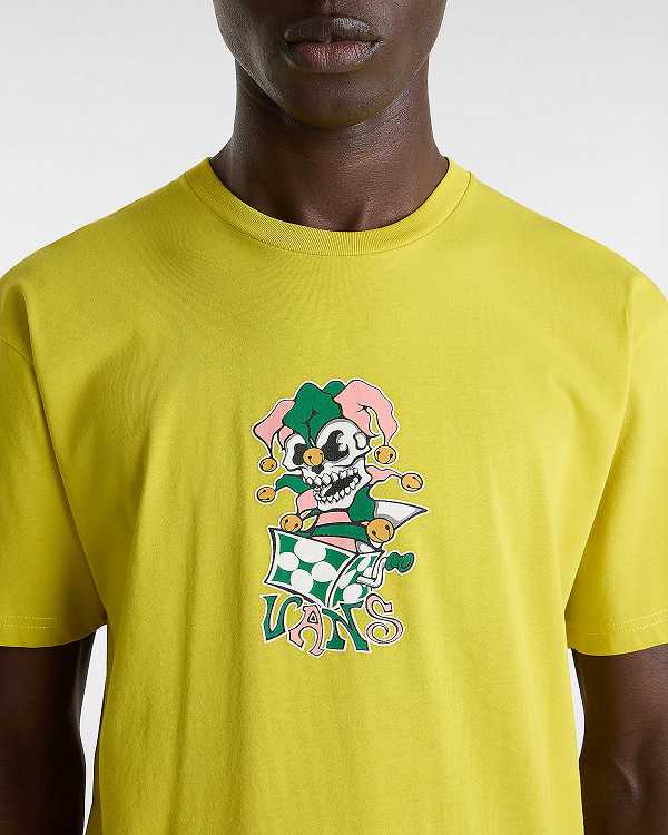 Men Vans Prankster T Shirts Yellow Malaysia | VN6890412