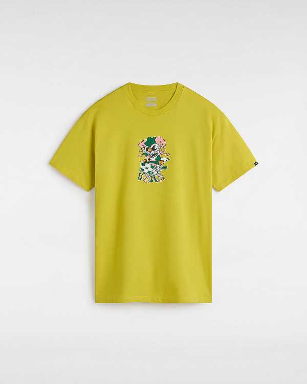 Men Vans Prankster T Shirts Yellow Malaysia | VN6890412