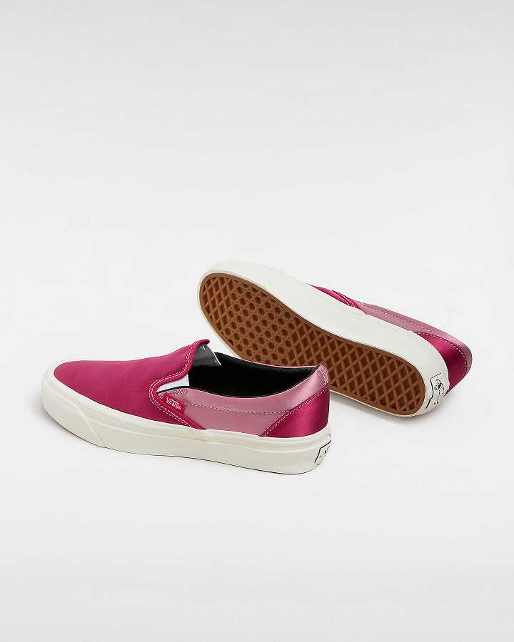 Men Vans Premium 98 Satin Slip On Shoes Black Malaysia | VN8603741