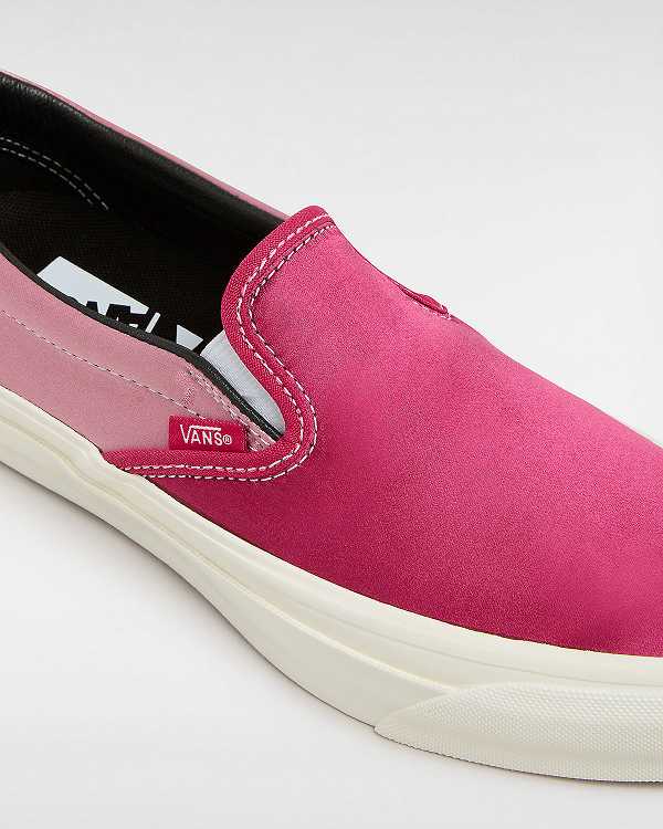 Men Vans Premium 98 Satin Slip On Shoes Black Malaysia | VN8603741