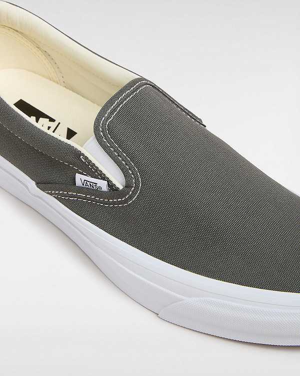 Men Vans Premium 98 Slip On Shoes Grey Malaysia | VN2567349