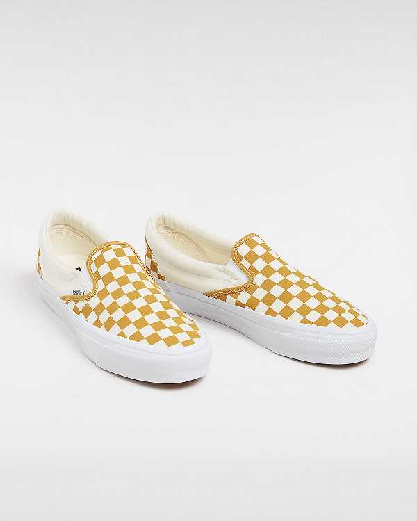 Men Vans Premium 98 Slip On Shoes Yellow Malaysia | VN9476203