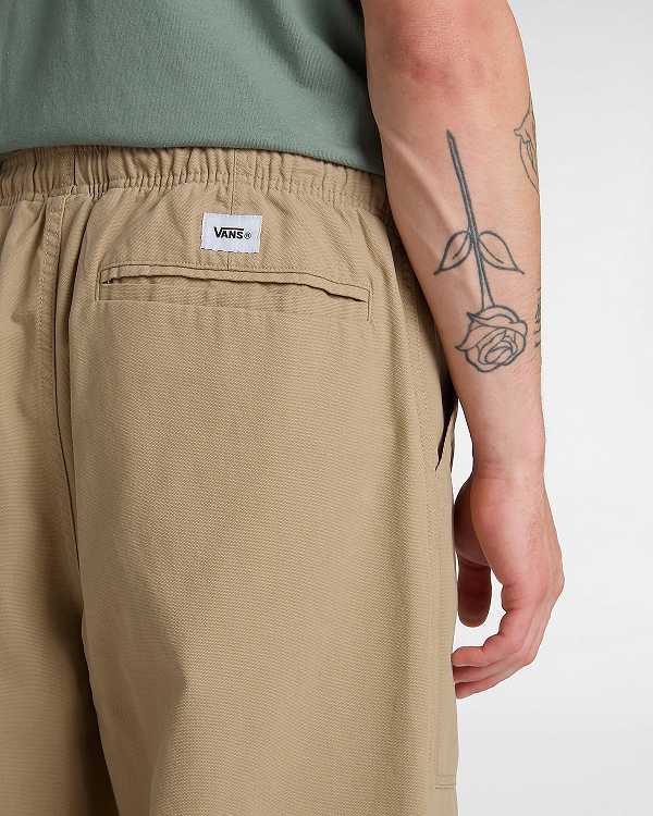 Men Vans Premium Easy Trouser Pants Beige Malaysia | VN0467185