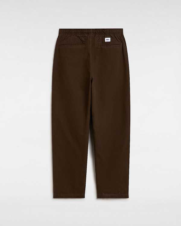 Men Vans Premium Easy Trouser Pants Brown Malaysia | VN7105634