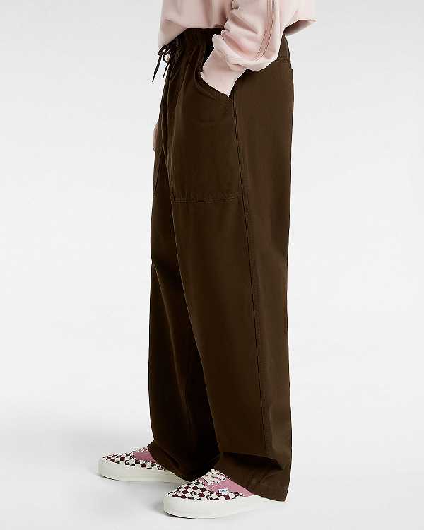 Men Vans Premium Easy Trouser Pants Brown Malaysia | VN7105634