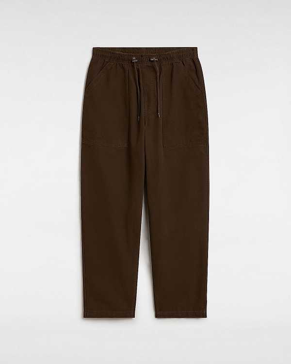 Men Vans Premium Easy Trouser Pants Brown Malaysia | VN7105634