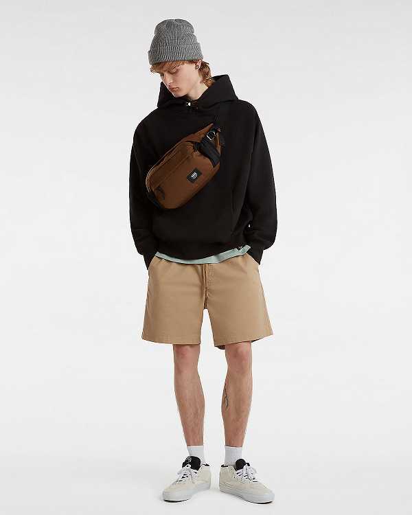 Men Vans Premium Logo Hoodie Black Malaysia | VN3164729