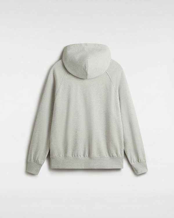 Men Vans Premium Logo Hoodie Grey Malaysia | VN9763028