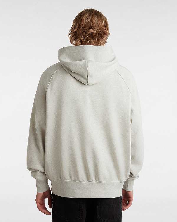 Men Vans Premium Logo Hoodie Grey Malaysia | VN9763028
