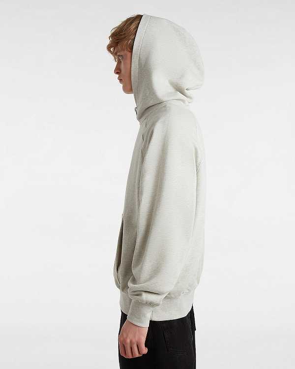 Men Vans Premium Logo Hoodie Grey Malaysia | VN9763028