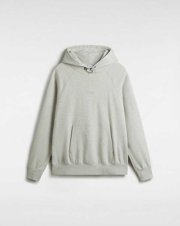 Men Vans Premium Logo Hoodie Grey Malaysia | VN9763028