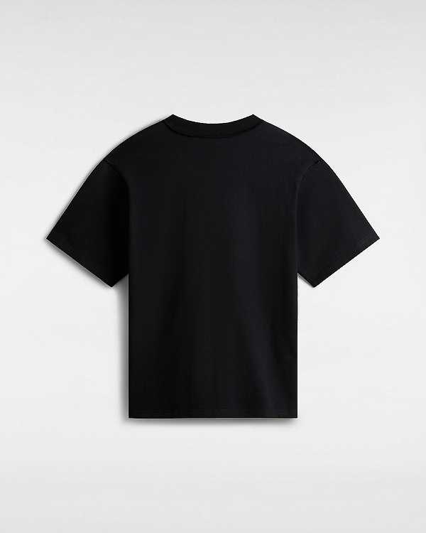 Men Vans Premium Logo T Shirts Black Malaysia | VN4958107