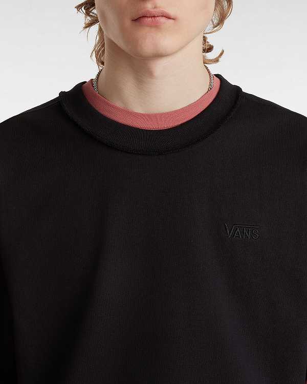 Men Vans Premium Logo T Shirts Black Malaysia | VN4958107