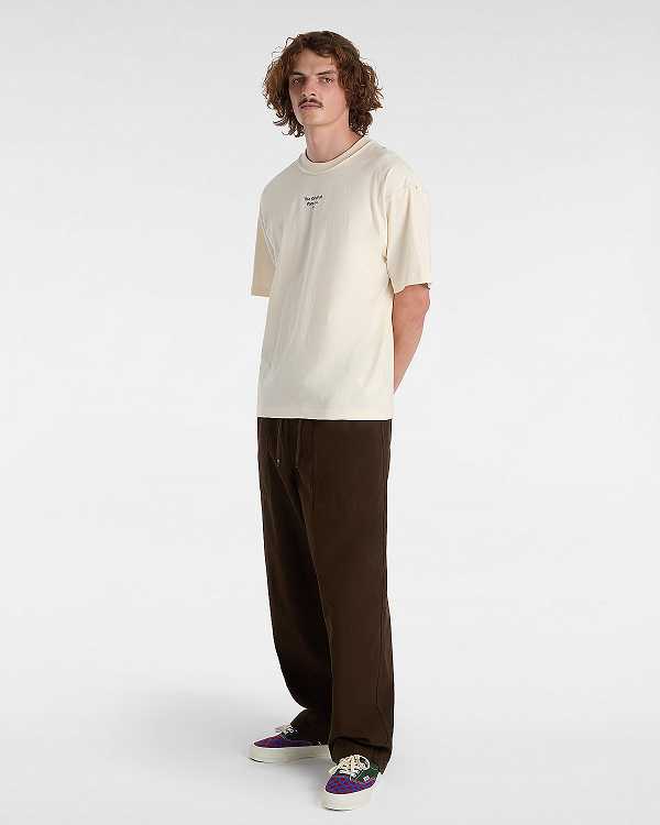 Men Vans Premium Original Salton Short Sleeve T Shirts White Malaysia | VN5094817