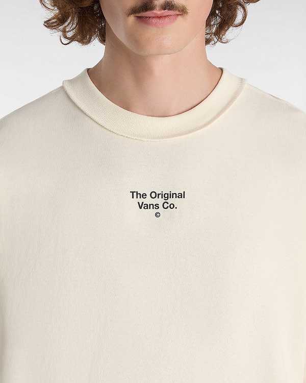 Men Vans Premium Original Salton Short Sleeve T Shirts White Malaysia | VN5094817