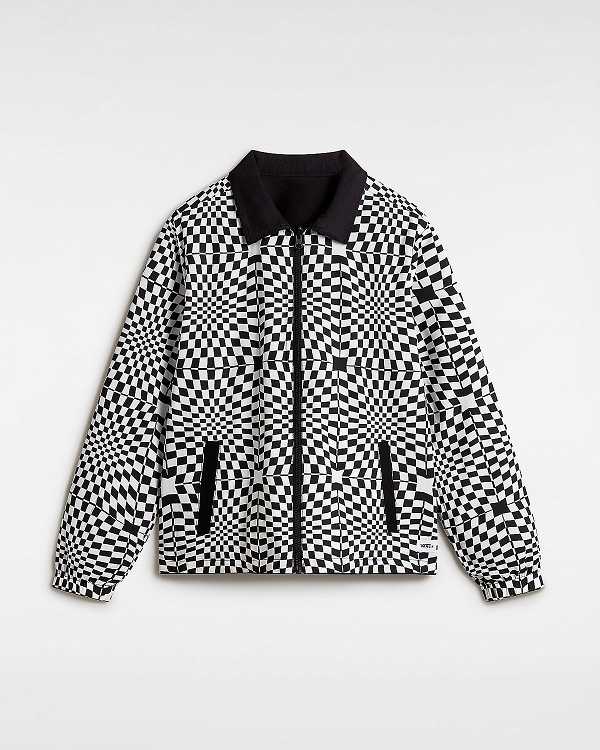 Men Vans Premium Reversible Station Jacket Black Malaysia | VN4795620
