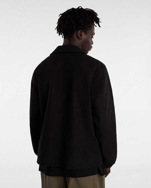 Men Vans Premium Reversible Station Jacket Black Malaysia | VN4795620