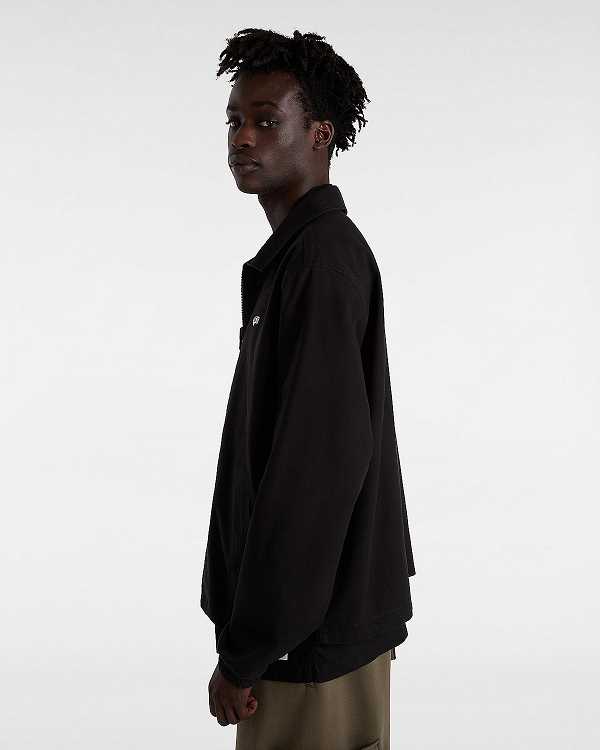 Men Vans Premium Reversible Station Jacket Black Malaysia | VN4795620