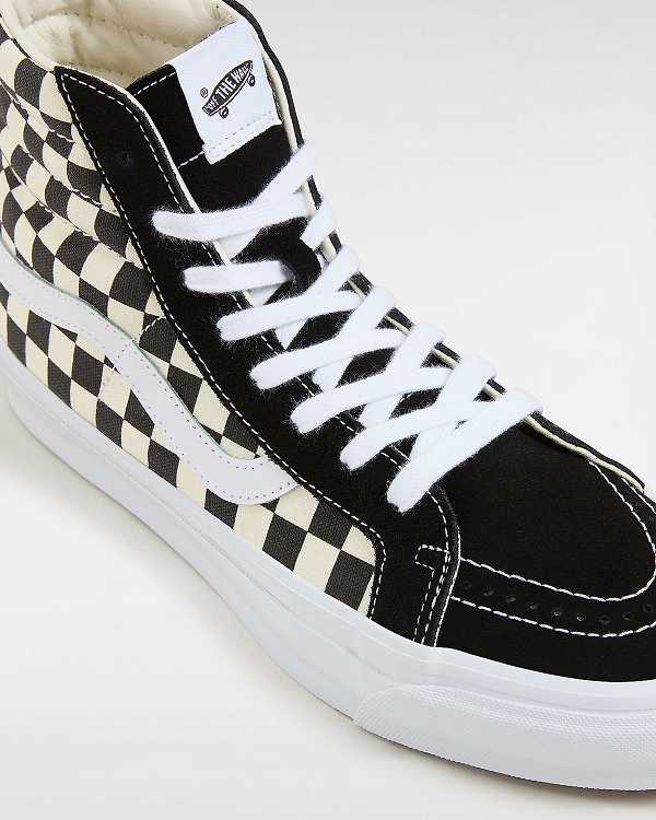 Men Vans Premium Sk8-Hi 38 Reissue Skate Shoes Black / White Malaysia | VN3086547