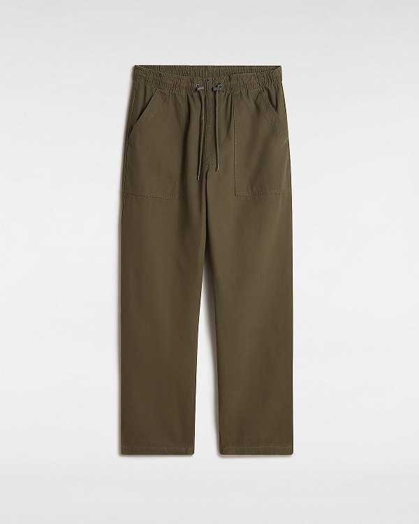 Men Vans Premium Twill Trouser Pants Green Malaysia | VN6549821