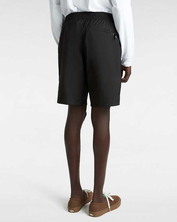 Men Vans Primary Solid Elastic Boardshorts Black Malaysia | VN6035284