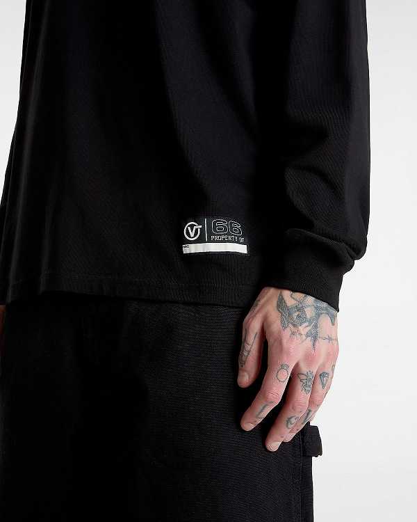 Men Vans Property Of Long Sleeve T Shirts Black Malaysia | VN8695074