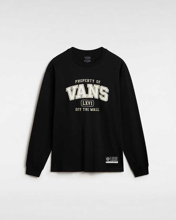 Men Vans Property Of Long Sleeve T Shirts Black Malaysia | VN8695074