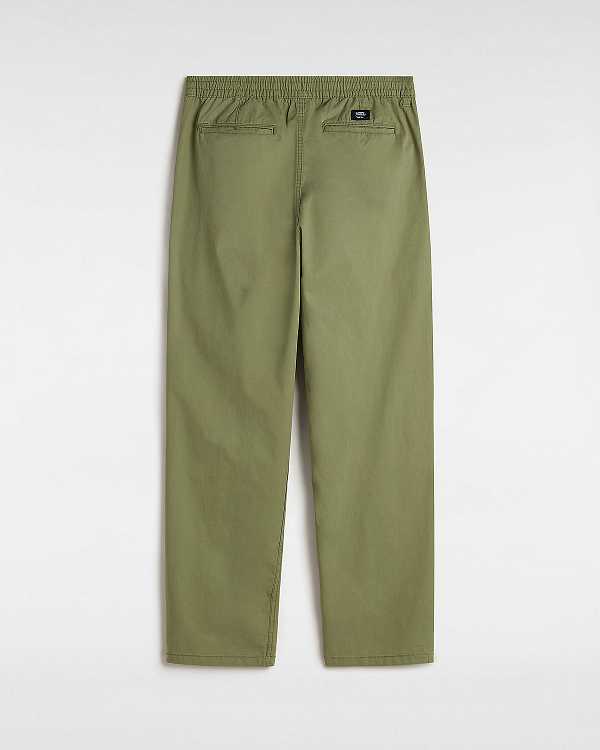 Men Vans Range Baggy Tapered Elastic Waist Pants Green Malaysia | VN6851724