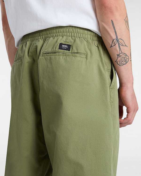 Men Vans Range Baggy Tapered Elastic Waist Pants Green Malaysia | VN6851724