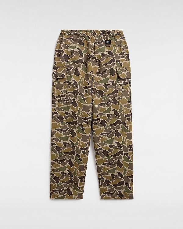 Men Vans Range Cargo Baggy Tapered Elastic Pants Brown Malaysia | VN3958267