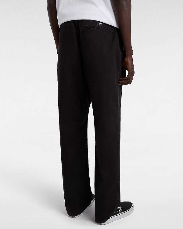 Men Vans Range Relaxed Elastic Pants Black Malaysia | VN0182679