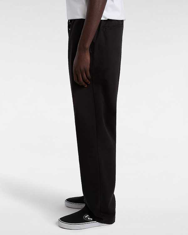 Men Vans Range Relaxed Elastic Pants Black Malaysia | VN0182679