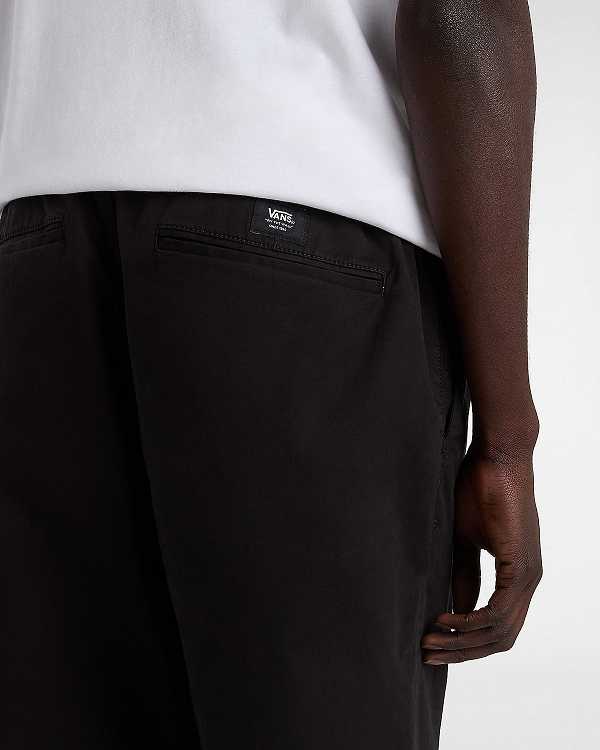 Men Vans Range Relaxed Elastic Pants Black Malaysia | VN0182679