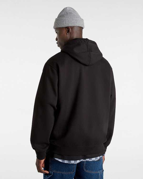 Men Vans Rattler Loose Hoodie Black Malaysia | VN5608497