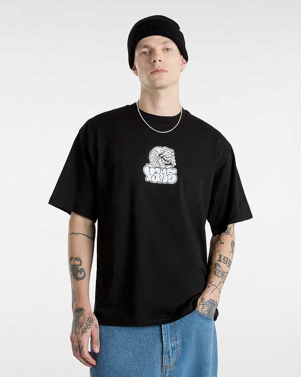 Men Vans Rattler T Shirts Black Malaysia | VN6587309