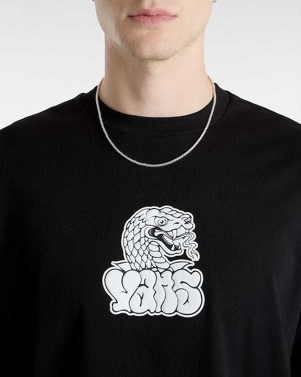 Men Vans Rattler T Shirts Black Malaysia | VN6587309